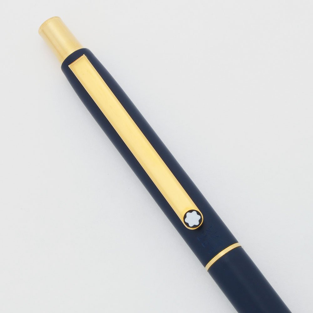 Montblanc Slimline Mechanical Pencil - Matte Blue with Gold Trim